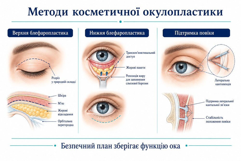 Косметична окулопластика - лікування