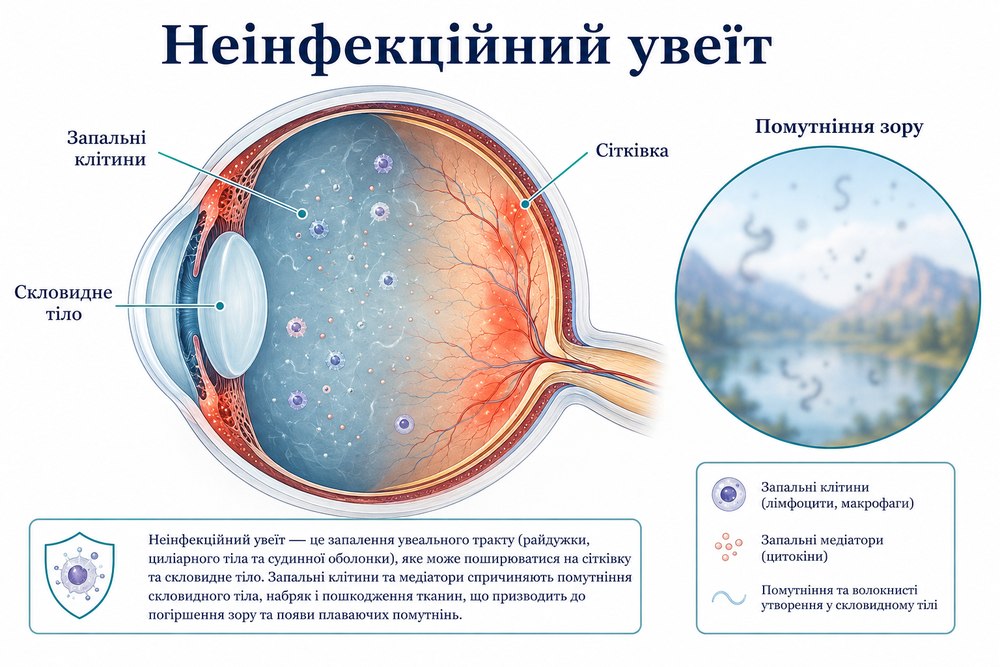 Неінфекційний увеїт - механізм розвитку