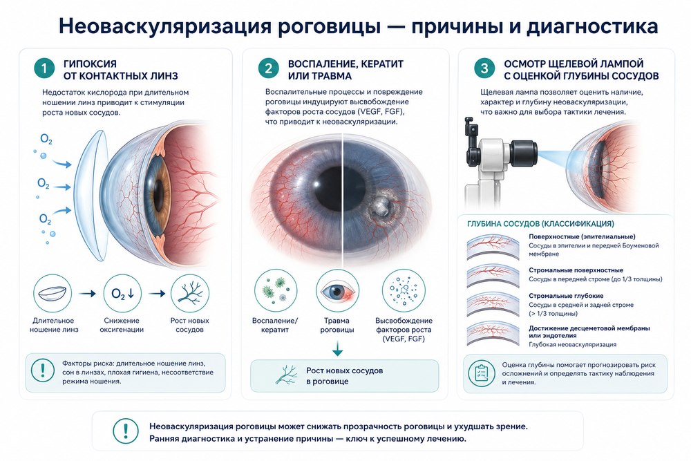 Неоваскуляризация роговицы - диагностика