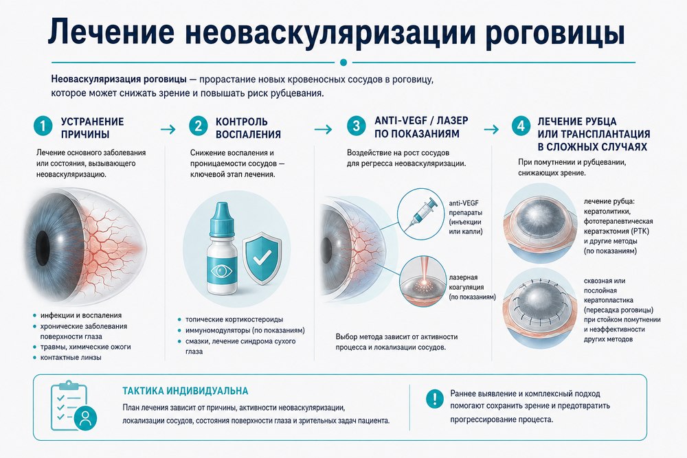 Неоваскуляризация роговицы - лечение