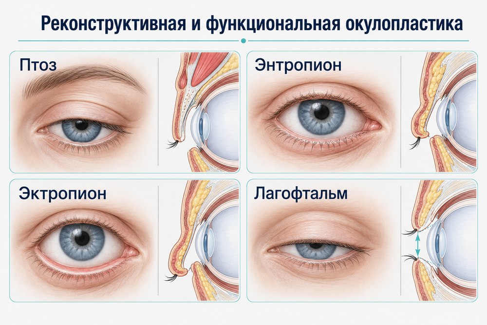 Реконструктивная и функциональная окулопластика - диагностика