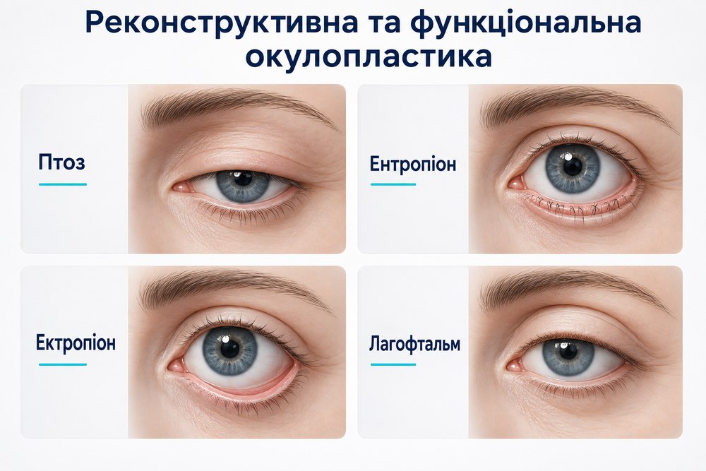 Реконструктивна та функціональна окулопластика - механізм розвитку